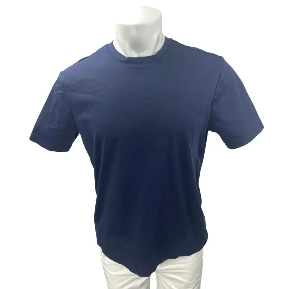 Banana Republic Luxe Touch Performance Men's Blue Short Sleeve Tee T-shirt Top L